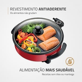 Imagem da oferta Panela Elétrica Redonda Mondial Vermelho 1200W 220V - PE-28