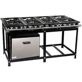 Imagem da oferta Fogão Industrial 8 Bocas 30x30 P5 Baixa Pressão Forno 87Lts