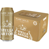 Imagem da oferta Cerveja Stella Artois Pure Gold Puro Malte Lata 473ml - 12 Unidades