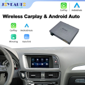 Imagem da oferta JoyeAuto Interface sem fio Apple CarPlay Android Auto para Audi A4L A5 Q5 No MMI 2010-2016 Espelho AirPlay Reverse Cam R
