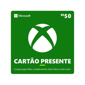 Imagem da oferta 3 Unidades De Cartão Presente Digital Xbox R$ 50,00 - Cartão Presente