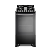 Imagem da oferta Fogão 4 bocas Electrolux Preto Efficient com Mesa de Vidro, PerfectCook e VaporBake - FE4GP