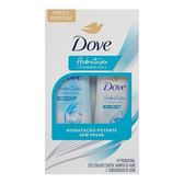 Imagem da oferta Kit Dove Hidratação+ Vitaminas A & E Shampoo 400ml + Condicionador 200ml