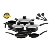 Imagem da oferta Conjunto De Panelas 10 Peças Antiaderente Preto