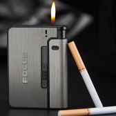 Imagem da oferta Caixa Porta Cigarro Automático Portátil de Metal