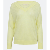 Imagem da oferta Blusa em Tricô de Linho Puro com Decote V Tam PP