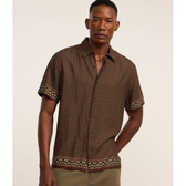 Imagem da oferta Camisa Comfort em Viscolinho com Estampa Geométrica