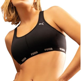 Imagem da oferta PUMA Top Feminino Esportivo Academia Bojo Removível Original Preto G