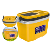 Imagem da oferta Caixa Termica Suv Cooler Com Alça 20 Litros Praia Pesca Camping Cor Amarelo E Preto Termolar