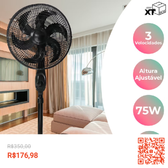 Imagem da oferta Ventilador De Coluna De Chão Turbo Vento Forte 3 Velocidades 110v/220v com 49% de desconto!