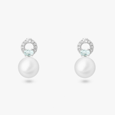 Imagem da oferta Brinco Com Pérola Topázio e Topázio Sky em Prata 925