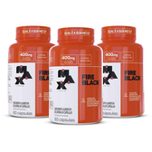 Imagem da oferta Pack 3x Termogênicos Fire Black 60 capsulas - Max Titanium