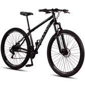 Imagem da oferta Bicicleta Aro 29 Aço Carbono Highlevel Freios a Disco Suspensão 21 Marchas