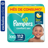 Imagem da oferta 2 Fralda Pampers Confort Sec Jumbo Xxg 84 Unidades