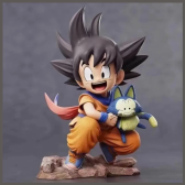 Imagem da oferta Dragon Ball Infância Little Goku Figuras de PVC Abraços Puer Ya Mu Chá Pequeno Seguidor Modelo Boneca Coleção E
