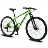 Imagem da oferta Bicicleta aro 29 KRW Alumínio 24 Velocidades Freio a Disco Suspensão dianteira Mountain Bike KR1