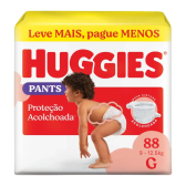 Imagem da oferta Fralda Calça Huggies Proteção Acolchoada G 88 unidades