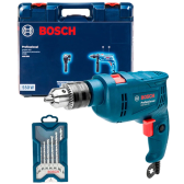 Imagem da oferta Furadeira de Impacto 550 Watts GSB 550 RE 127 Volts + Kit X-Line 7 Brocas com Maleta - 0615A00114-000 - BOSCH