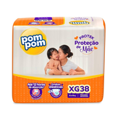 Imagem da oferta Fralda Pom Pom Protek Proteção de Mãe Mega XG 38 Unidades