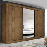 Imagem da oferta Guarda Roupa Casal Premium Liv 242cm com Espelho 3 Portas 6 Gavetas Espresso Móveis