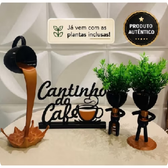 Imagem da oferta Cantinho Do Café Com Xícara Flutuante E Bob Com As Plantas