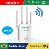 Imagem da oferta Repetidor Wifi 4 Antenas Amplificador De Sinal