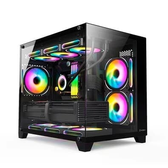 Imagem da oferta Gabinete Gamer Husky Dome 210 Mini Tower M-ATX Lateral e Frontal em Vidro Preto - HGN210PT