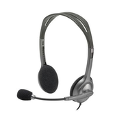 Imagem da oferta Headset com fio Logitech H111 com Microfone com Redução de Ruído e Conexão 3,5mm - 981-000612