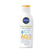 Imagem da oferta Protetor Solar Nivea Sun Babies E Kids Pele Sensivel Fps60 125ml