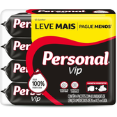 Imagem da oferta Kit Personal Lenço Umedecido Vip - 4 Pacotes com 40 Unidades em Cada