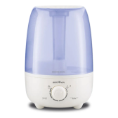 Imagem da oferta Umidificador De Ar Ultrassonico Britânia 4,8L Branco e azul Bivolt 110V/220V Bud04b