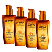 Imagem da oferta Kit 4 Unidades Óleo de Tratamento Elseve L'Oréal Paris Extraordinário Reconstrutor - 100ml
