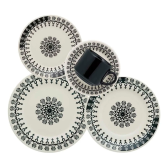 Imagem da oferta Aparelho De Jantar 30 Peças Folk Oxford Cor Preto