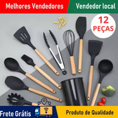 Imagem da oferta Kit 12pcs Utensílios cozinha silicone
