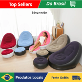 Imagem da oferta Sofá Poltrona Descanso Portátil Inflável Ultra Lounge