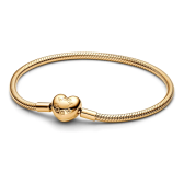 Imagem da oferta Bracelete Pandora  Maleavel Com Fecho De Coração Moments