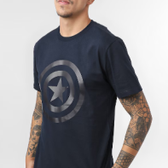Imagem da oferta Camiseta masculina regular Capitão América Azul | Marvel