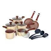 Imagem da oferta Jogo De Panelas Cerâmico Antiaderente Indução 10 Peças