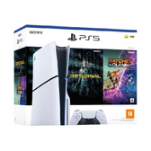 Imagem da oferta Console PS5 Slim 1TB (com leitor de disco) + 2 Jogos - Branco