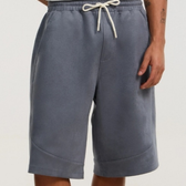 Imagem da oferta Bermuda Baggy em Suede com Detalhes em Recortes