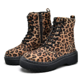Imagem da oferta Bota Coturno Feminino Tratorado Animal Print Onça Dubuy