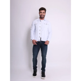 Imagem da oferta Jaqueta Jeans Sarja Masculina Fit Coloridas Casual Versátil