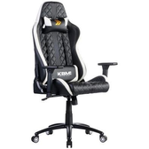 Imagem da oferta Cadeira Gamer KBM! GAMING Hailstorm CG450 Preta e Branca Com Almofadas Reclinável Descanso de Braço 2D - KGCG450PTBR