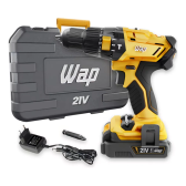 Imagem da oferta Parafusadeira Furadeira 21v Bateria + Maleta Wap K21
