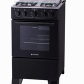 Imagem da oferta Fogão Atlas 4 Bocas Mônaco Plus com Mesa de Inox e Acendimento Automático Bivolt Preto