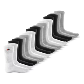 Imagem da oferta Kit 15 Pares Meias Sport Algodão Cano Alto Sandrini Conforto
