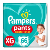 Imagem da oferta Fraldas descartáveis infantil pants tamanho Xg pacote com 66 unidades de 11 a 15kg Pampers