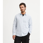 Imagem da oferta Camisa Comfort em Linho com Estampa Xadrez
