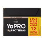 Imagem da oferta 2 Packs Bebida Láctea YoPRO Coco com Batata-Doce Sem Lactose Zero Açúcar - 12 Unidades de 250ml