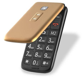 Imagem da oferta Celular Flip Vita Multilaser Dual Chip Dourado com Rádio FM e MP3 Player - P9043